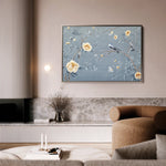 Floral 1177 Canvas Art 60 x 40 cm / Black