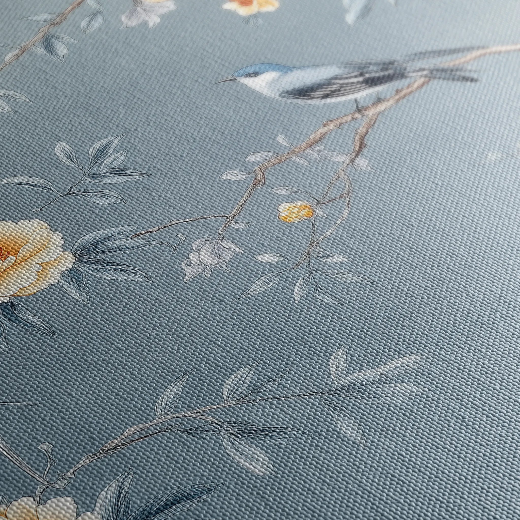 Floral 1177 Canvas Art 60 x 40 cm / Black
