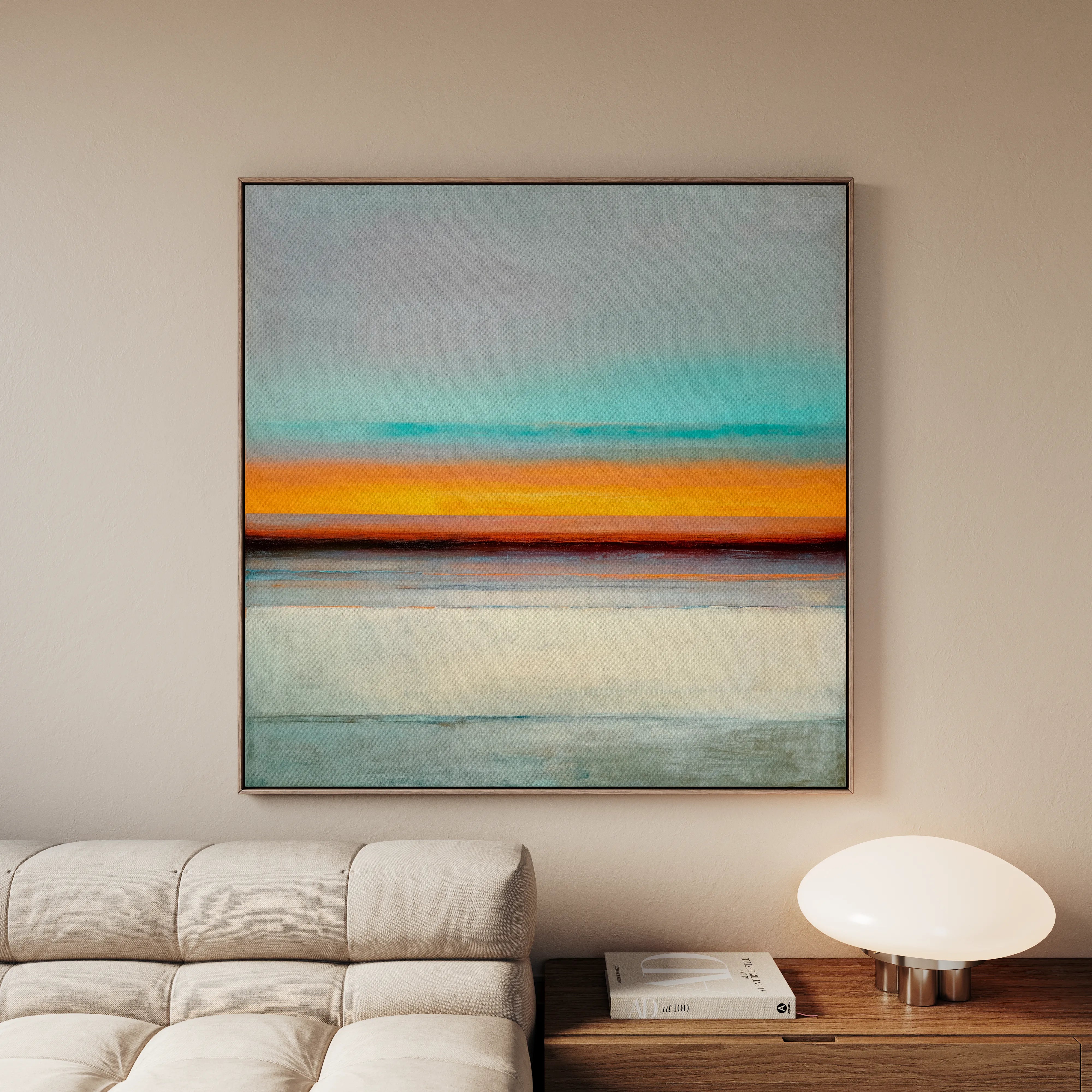 Abstract 1178 Canvas Art 60 x 60 cm / Black
