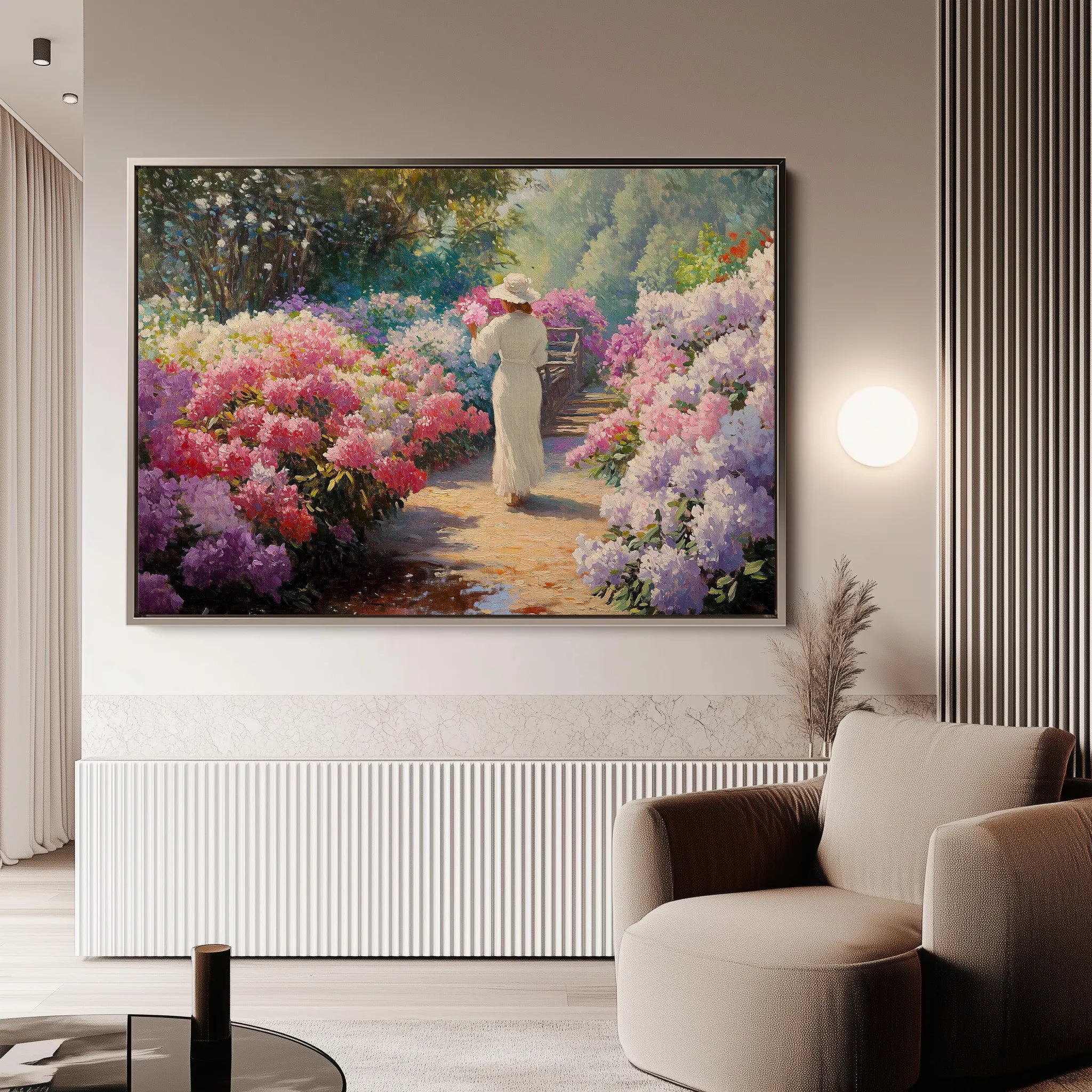 Floral 1178 Canvas Art 60 x 40 cm / Black
