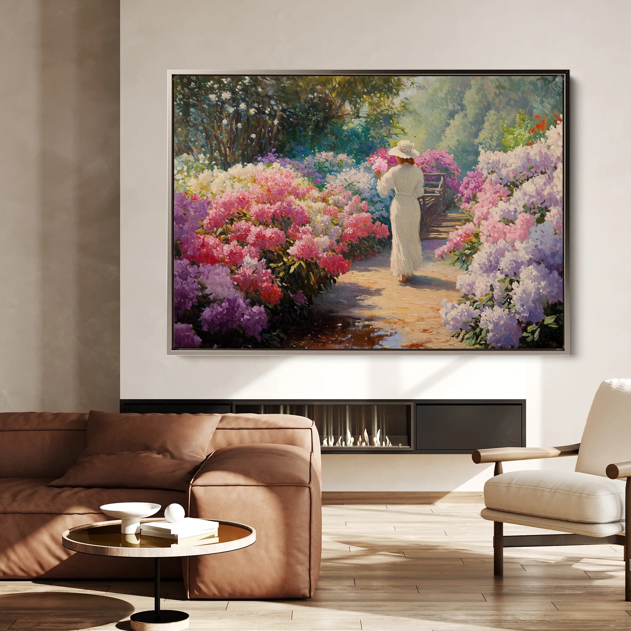 Floral 1178 Canvas Art 60 x 40 cm / Black