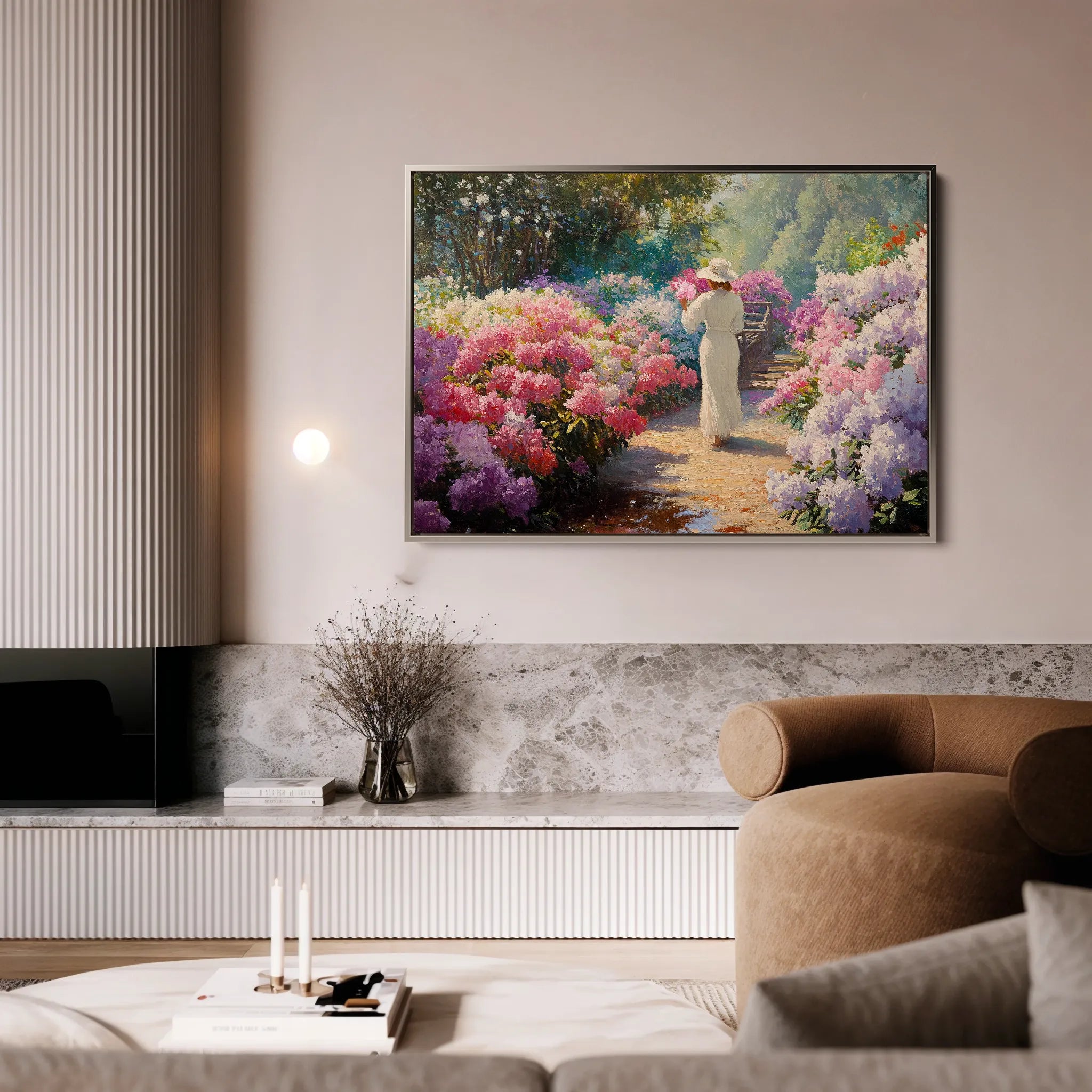 Floral 1178 Canvas Art 60 x 40 cm / Black