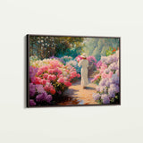 Floral 1178 Canvas Art 60 x 40 cm / Black