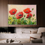 Floral 1179 Canvas Art 60 x 40 cm / Black