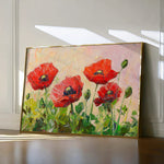 Floral 1179 Canvas Art 60 x 40 cm / Black