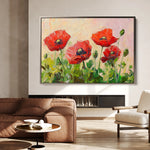 Floral 1179 Canvas Art 60 x 40 cm / Black