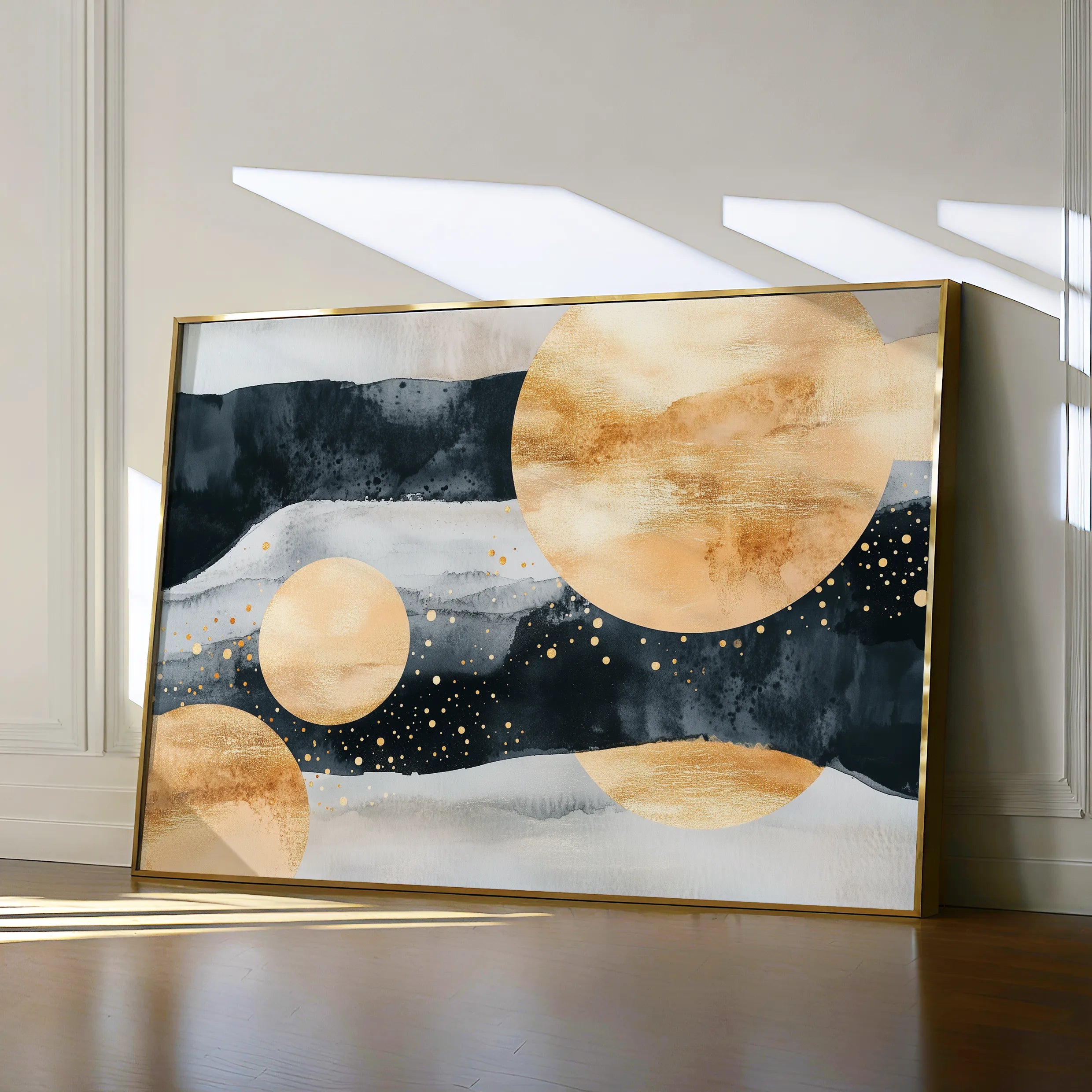 Boho 118 Canvas Art 60 x 40 cm / Black