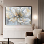 Floral 118 Canvas Art 60 x 40 cm / Black