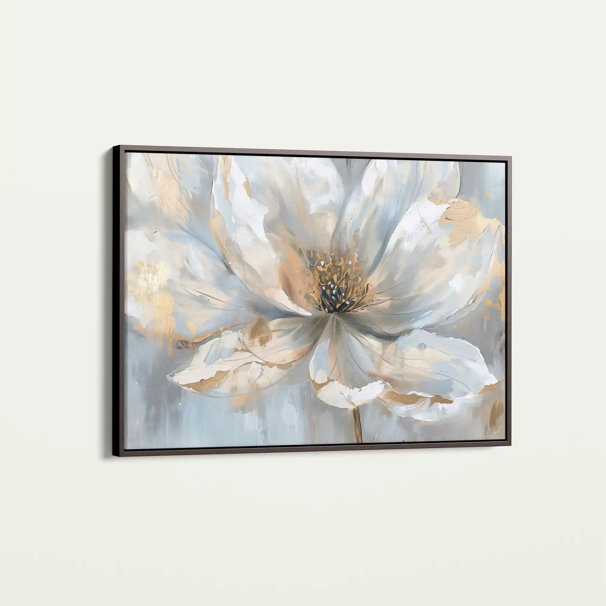 Floral 118 Canvas Art 60 x 40 cm / Black