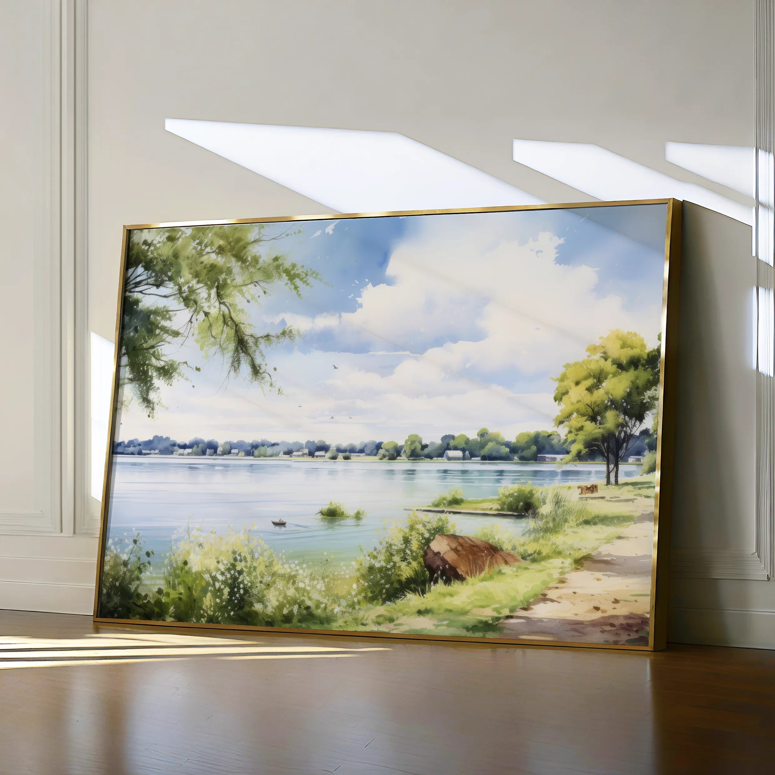 Landscape 118 Canvas Art 60 x 40 cm / Black