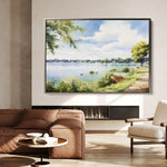 Landscape 118 Canvas Art 60 x 40 cm / Black