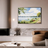 Landscape 118 Canvas Art 60 x 40 cm / Black