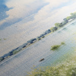 Landscape 118 Canvas Art 60 x 40 cm / Black