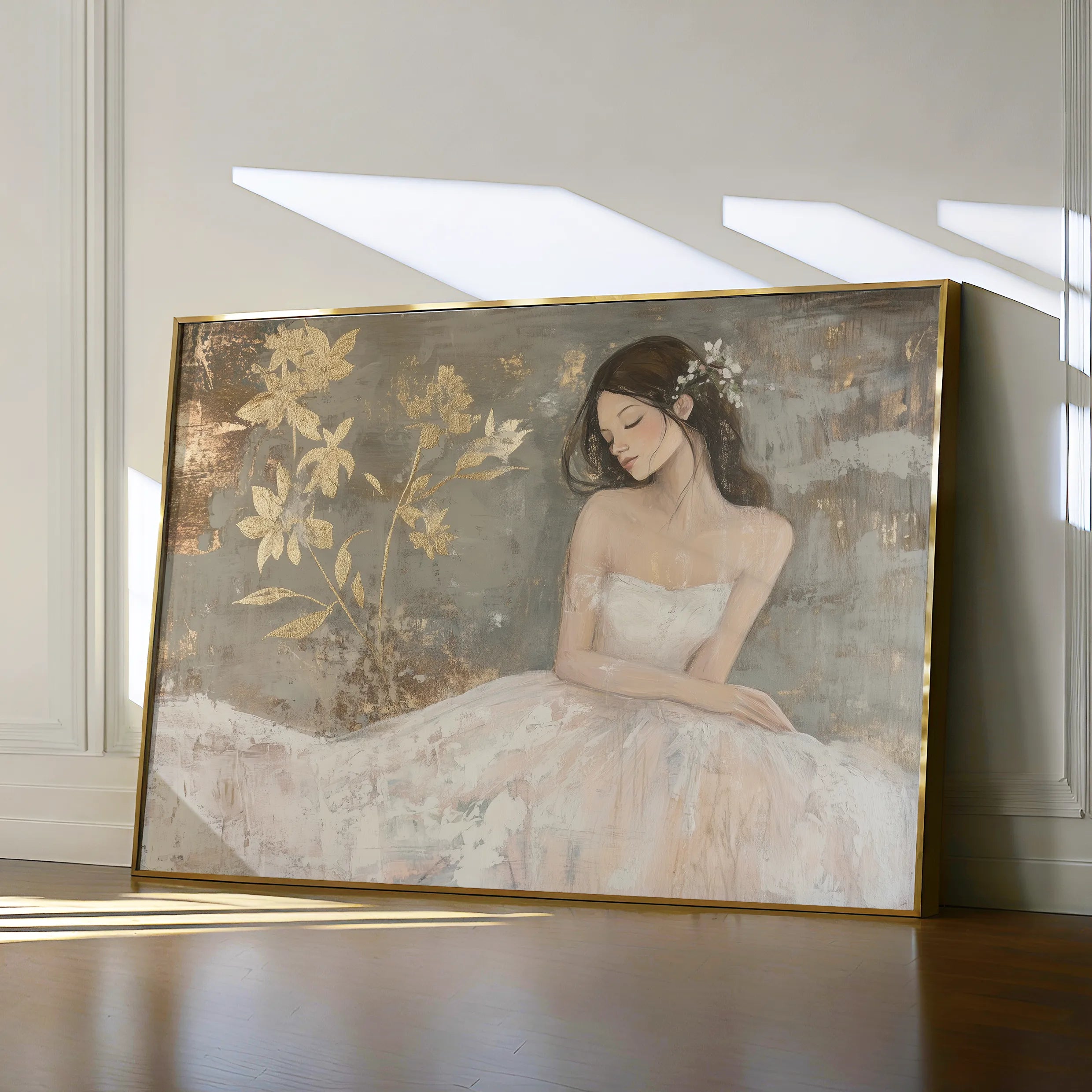 Portrait 118 Canvas Art 60 x 40 cm / Black