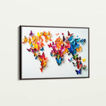 Floral 1180 Canvas Art 60 x 40 cm / Black