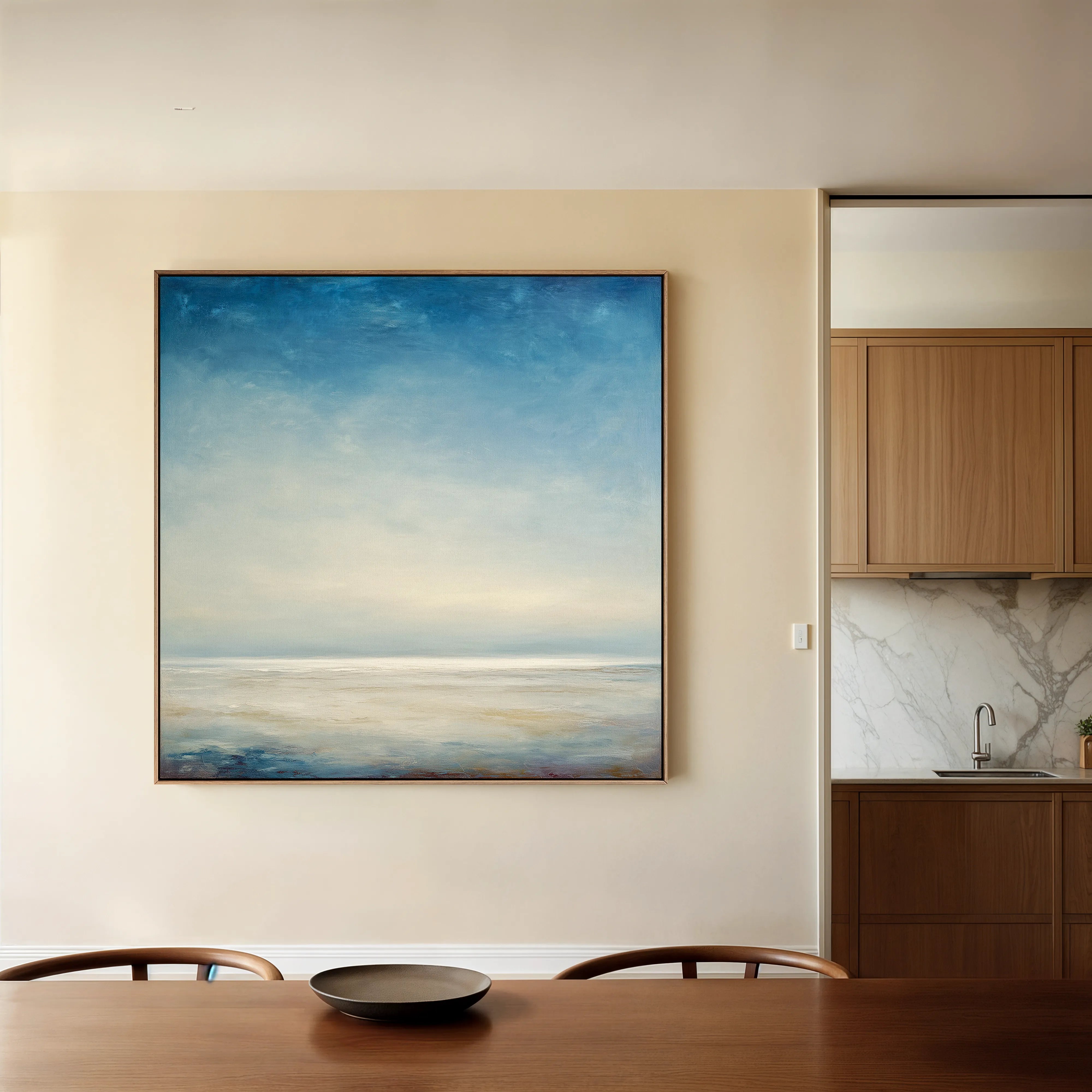 Abstract 1182 Canvas Art 60 x 60 cm / Black