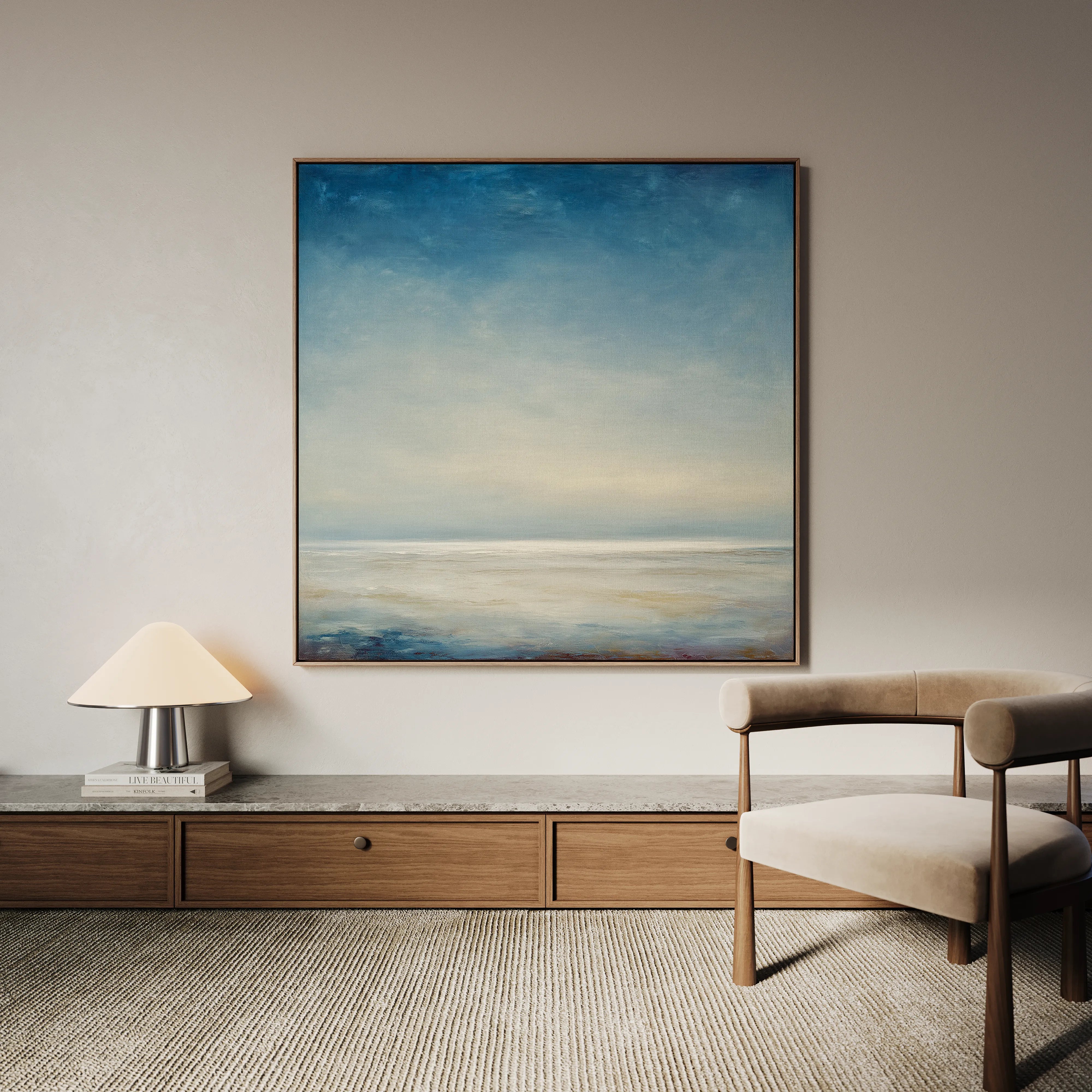 Abstract 1182 Canvas Art 60 x 60 cm / Black