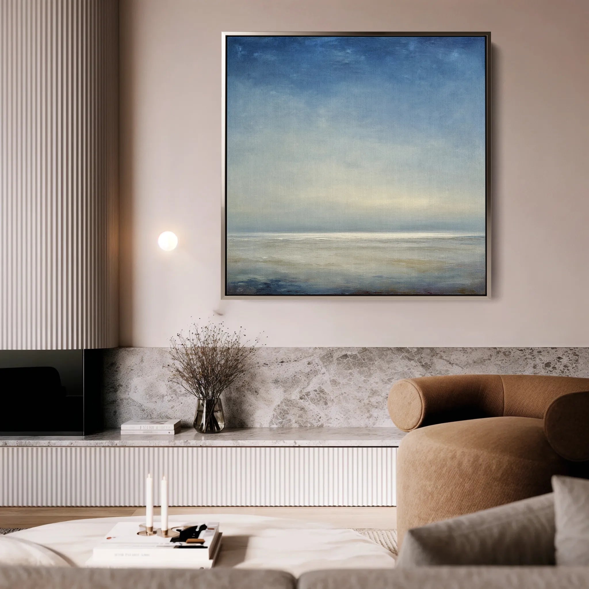 Abstract 1182 Canvas Art 60 x 60 cm / Black