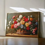 Floral 1182 Canvas Art 60 x 40 cm / Black