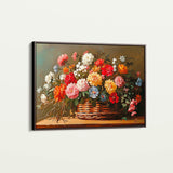 Floral 1182 Canvas Art 60 x 40 cm / Black
