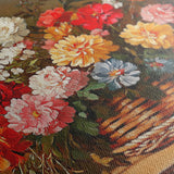 Floral 1182 Canvas Art 60 x 40 cm / Black