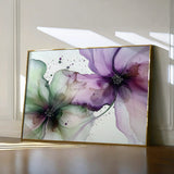 Floral 1183 Canvas Art 60 x 40 cm / Black