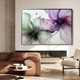 Floral 1183 Canvas Art 60 x 40 cm / Black
