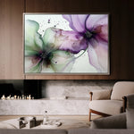 Floral 1183 Canvas Art 60 x 40 cm / Black