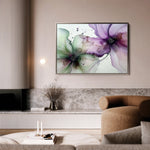 Floral 1183 Canvas Art 60 x 40 cm / Black