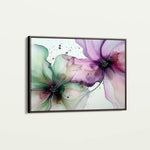 Floral 1183 Canvas Art 60 x 40 cm / Black