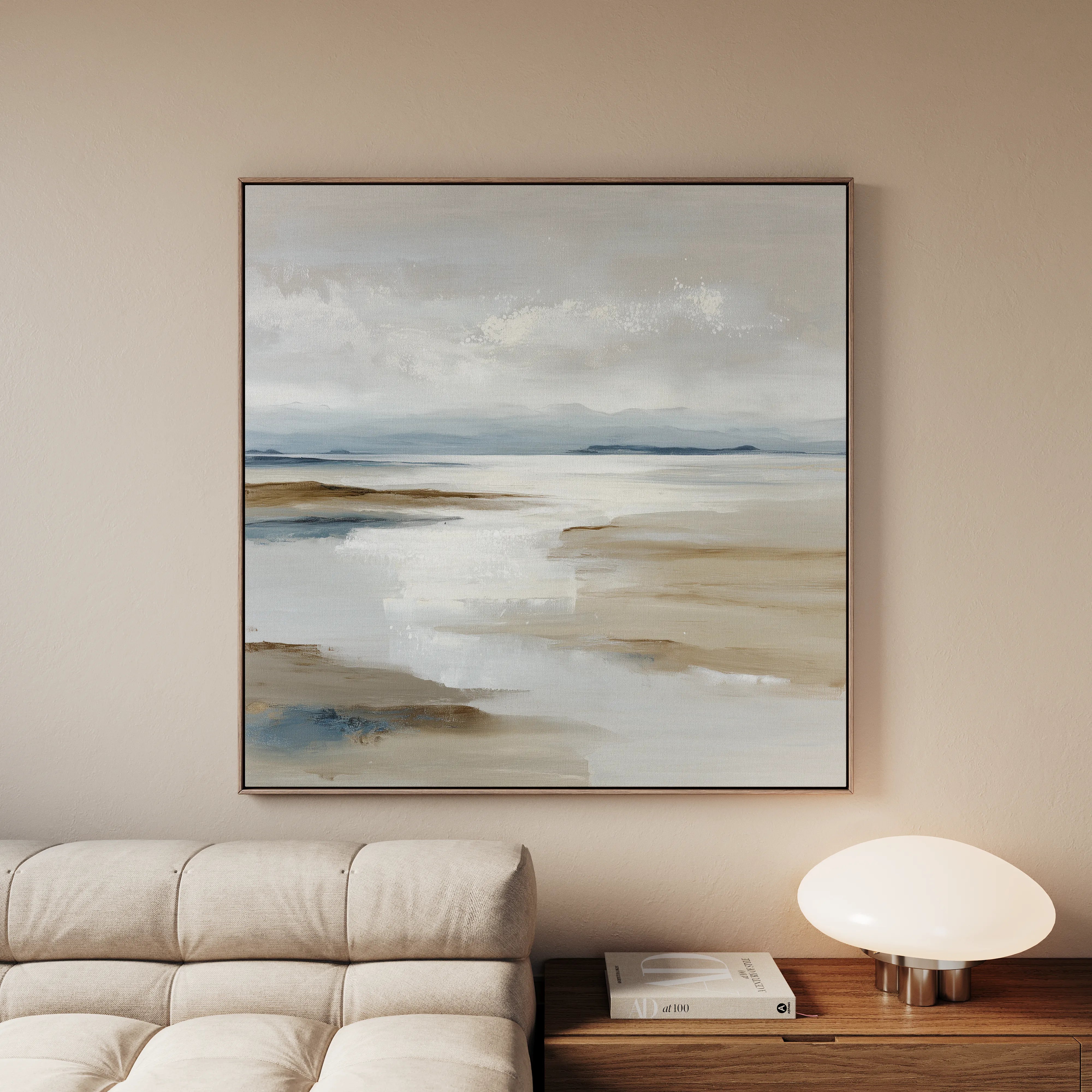 Abstract 1184 Canvas Art 60 x 60 cm / Black