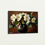 Floral 1184 Canvas Art 60 x 40 cm / Black