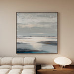 Abstract 1186 Canvas Art 60 x 60 cm / Black