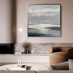 Abstract 1186 Canvas Art 60 x 60 cm / Black