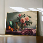 Floral 1186 Canvas Art 60 x 40 cm / Black
