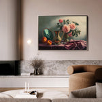 Floral 1186 Canvas Art 60 x 40 cm / Black