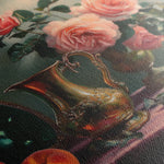 Floral 1186 Canvas Art 60 x 40 cm / Black