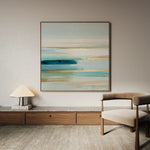 Abstract 1187 Canvas Art 60 x 60 cm / Black