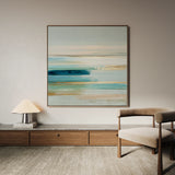 Abstract 1187 Canvas Art 60 x 60 cm / Black
