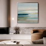 Abstract 1187 Canvas Art 60 x 60 cm / Black
