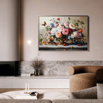 Floral 1187 Canvas Art 60 x 40 cm / Black