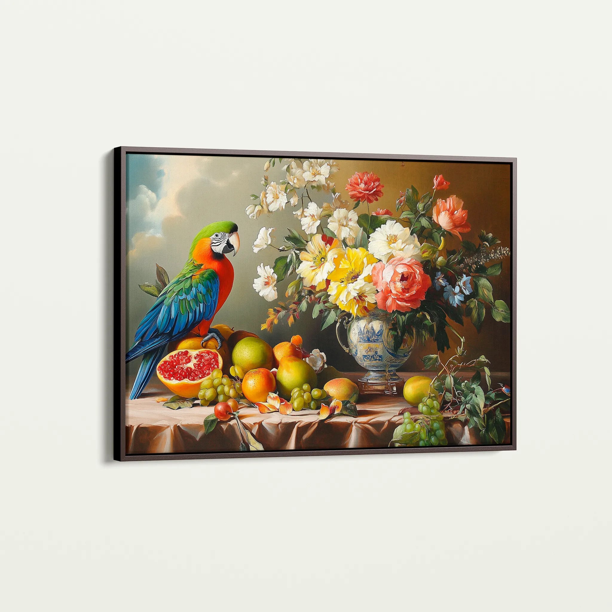 Floral 1188 Canvas Art 60 x 40 cm / Black