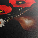Floral 1189 Canvas Art 60 x 40 cm / Black
