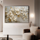 Floral 119 Canvas Art 60 x 40 cm / Black
