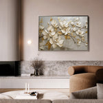 Floral 119 Canvas Art 60 x 40 cm / Black