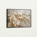 Floral 119 Canvas Art 60 x 40 cm / Black