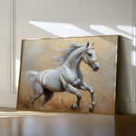 Horses 119 Canvas Art 60 x 40 cm / Black