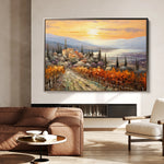 Landscape 119 Canvas Art 60 x 40 cm / Black