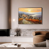 Landscape 119 Canvas Art 60 x 40 cm / Black