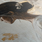 Portrait 119 Canvas Art 60 x 40 cm / Black